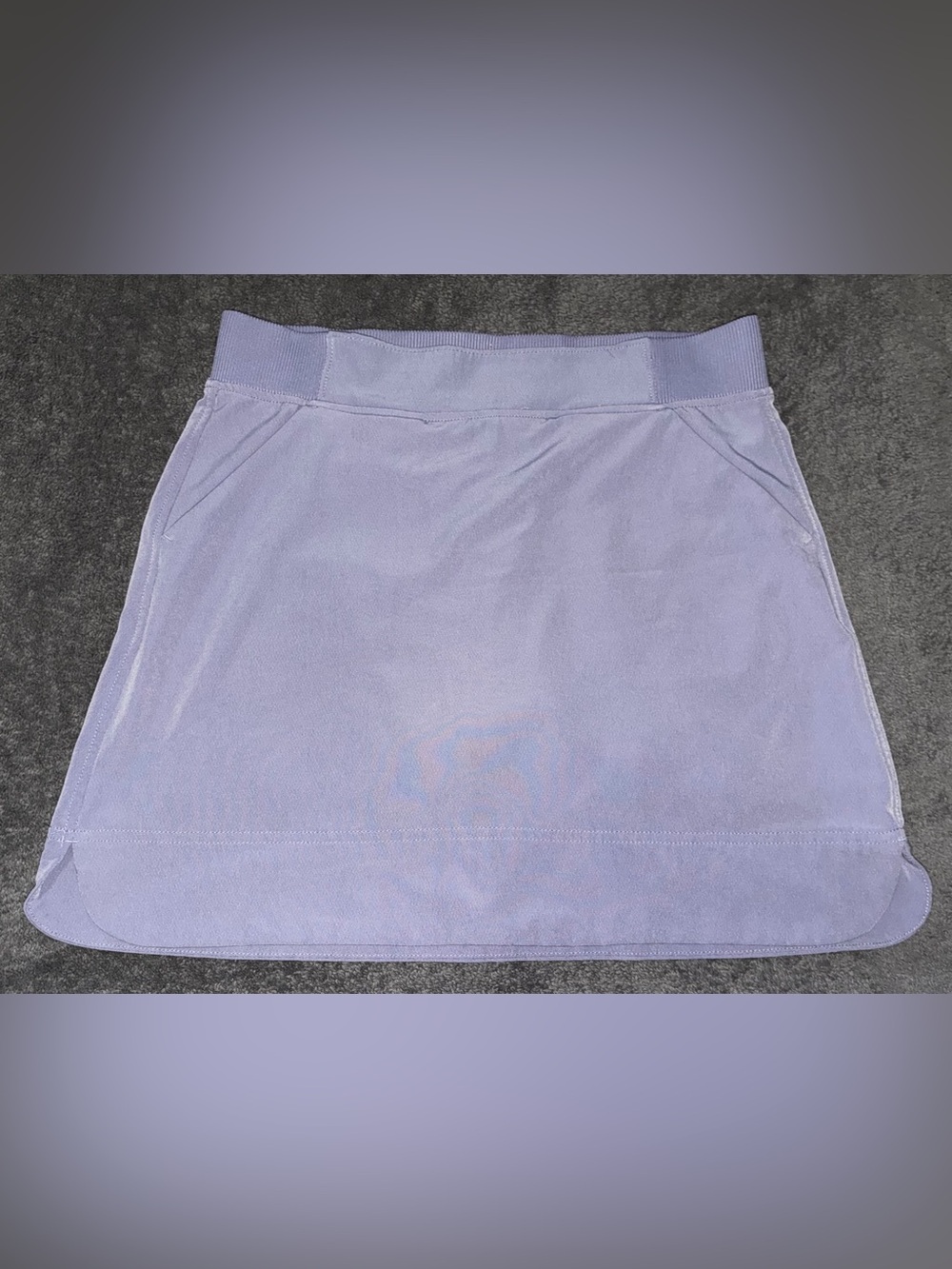 32 Cool Lilac Pull-On A-Line Skirt skort with Pockets S